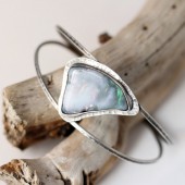 Industrialny opal- bransoleta 